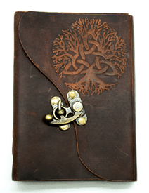 Soft Leather Tree of Life Embossed Journal